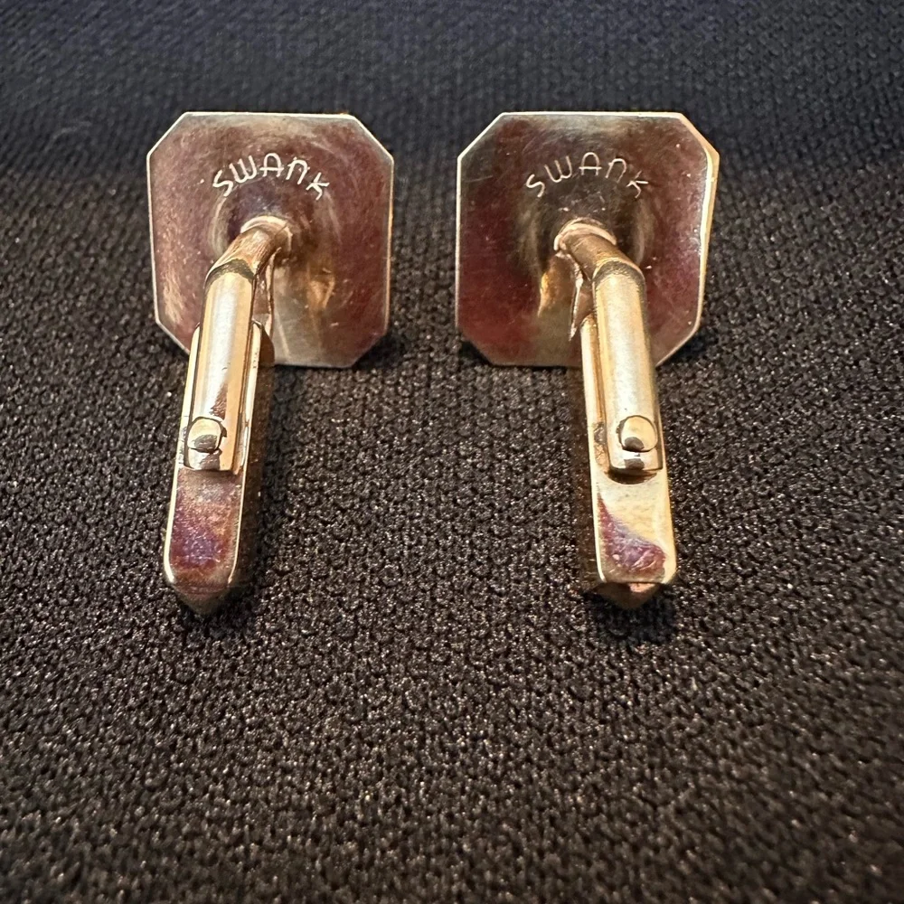 Vintage Swank Gold-Tone Cufflinks